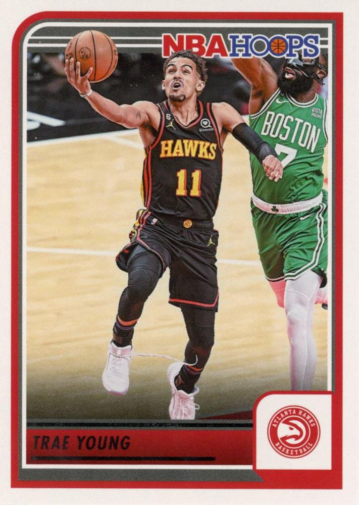 Trae Young #117 Atlanta Hawks | 2023-24 Hoops | NBA Trading Card