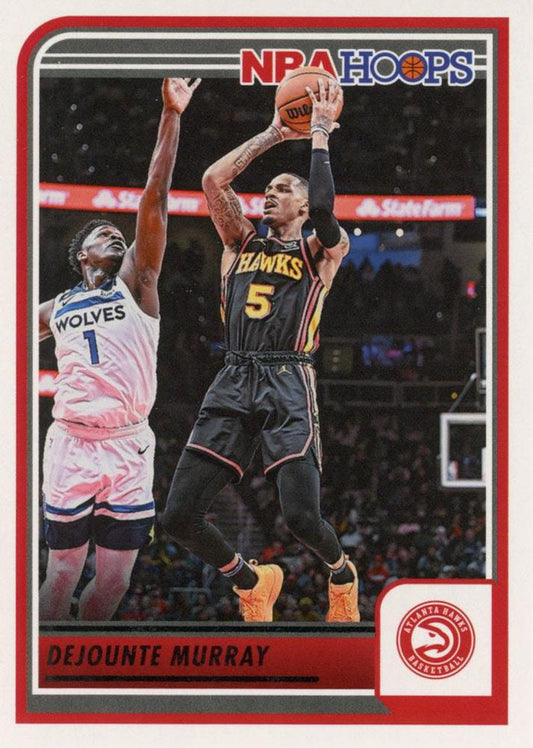 Dejounte Murray #141 Atlanta Hawks | 2023-24 Hoops | NBA Trading Card