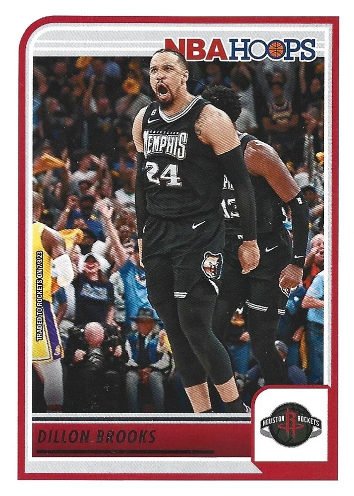 Dillon Brooks #187 Houston Rockets | 2023-24 Hoops | NBA Trading Card