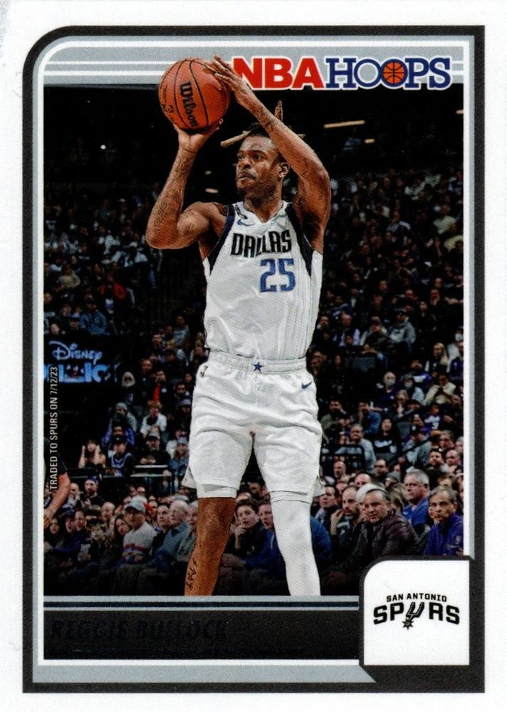 Reggie Bullock #198 San Antonio Spurs | 2023-24 Hoops | NBA Trading Card