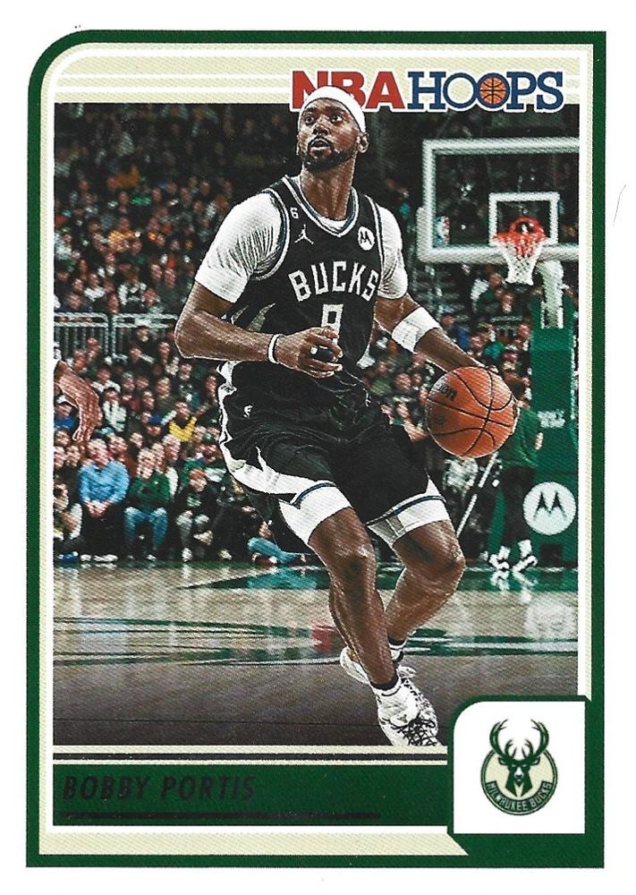 Bobby Portis #202 Milwaukee Bucks | 2023-24 Hoops | NBA Trading Card