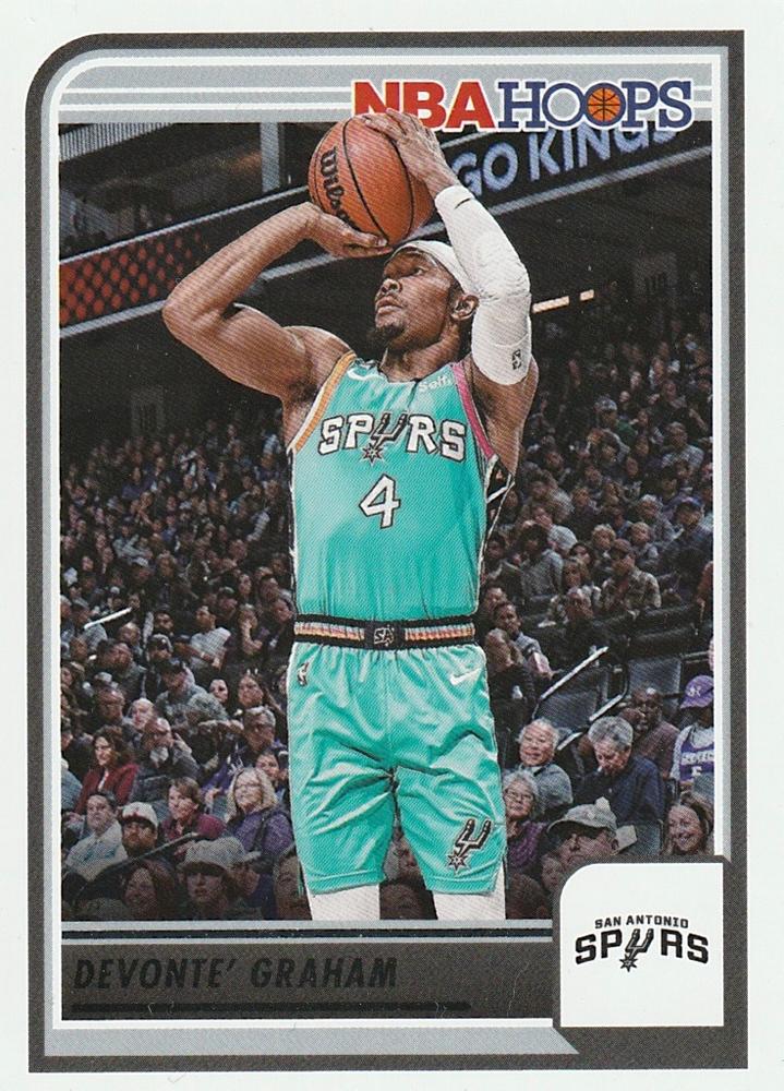 Devonte' Graham #219 San Antonio Spurs | 2023-24 Hoops | NBA Trading Card