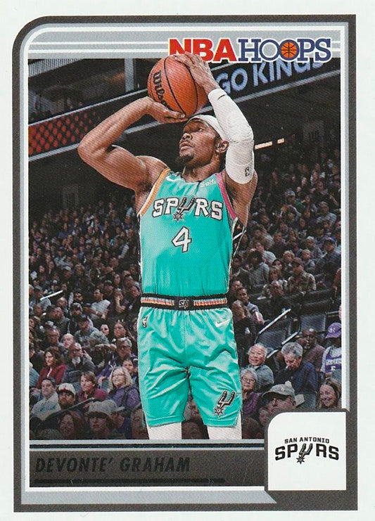Devonte' Graham #219 San Antonio Spurs | 2023-24 Hoops | NBA Trading Card