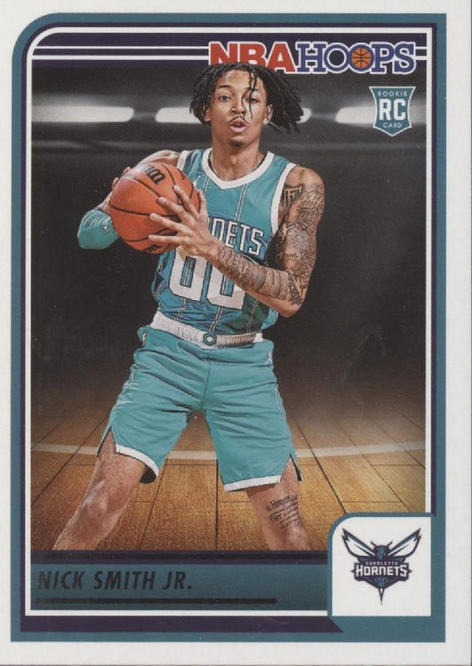 Nick Smith Jr.
RC #235 Charlotte Hornets | 2023-24 Hoops | NBA Trading Card