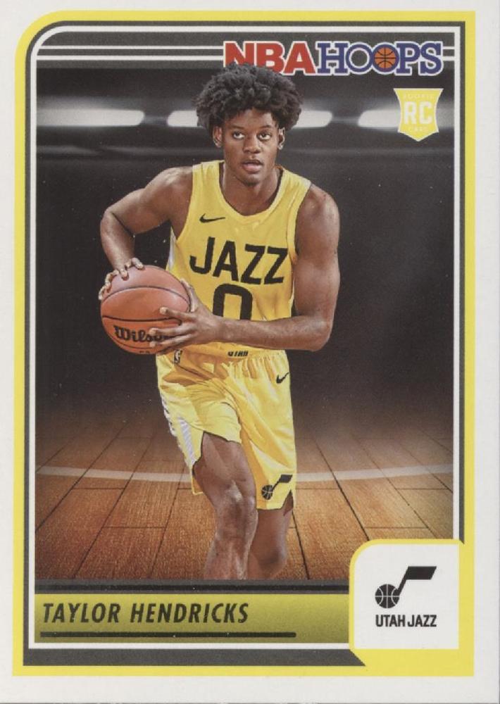 Taylor Hendricks
RC #236 Utah Jazz | 2023-24 Hoops | NBA Trading Card