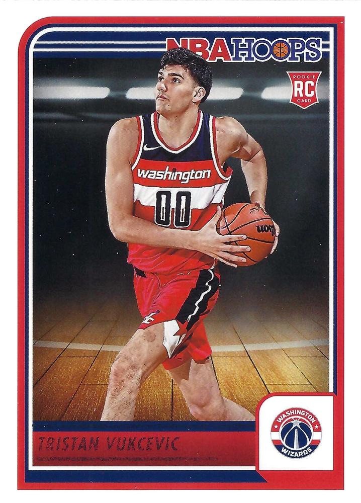 Tristan Vukcevic
RC #254 Washington Wizards | 2023-24 Hoops | NBA Trading Card