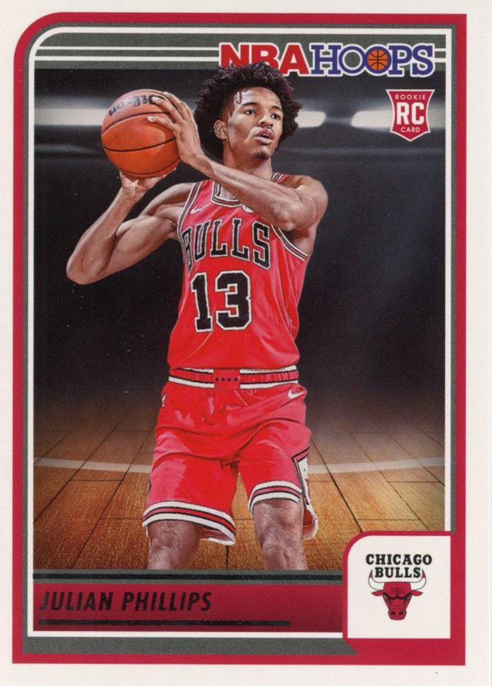 Julian Phillips
RC #256 Chicago Bulls | 2023-24 Hoops | NBA Trading Card