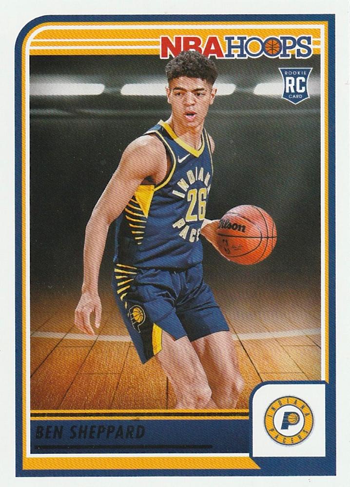 Ben Sheppard
RC #261 Indiana Pacers | 2023-24 Hoops | NBA Trading Card