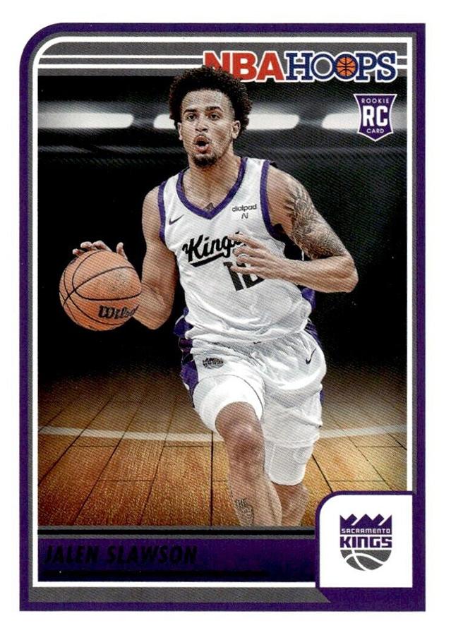 Jalen Slawson
RC #279 Sacramento Kings | 2023-24 Hoops | NBA Trading Card