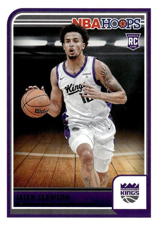Jalen Slawson
RC #279 Sacramento Kings | 2023-24 Hoops | NBA Trading Card