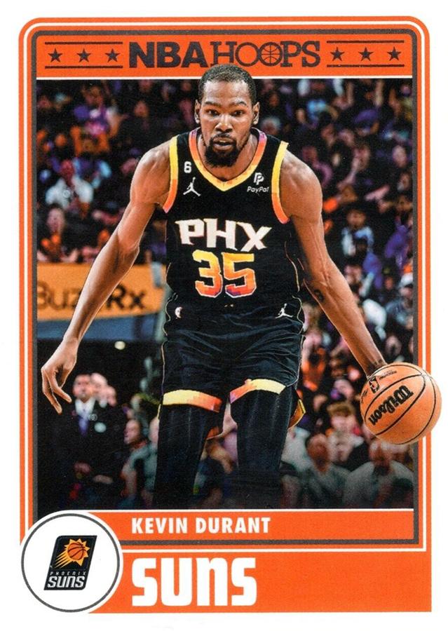 Kevin Durant
HT #282 Phoenix Suns | 2023-24 Hoops | NBA Trading Card