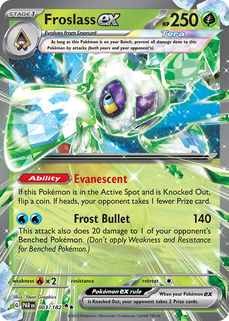 Froslass ex 3/182 Double Rare | Paradox Rift | Pokemon Card