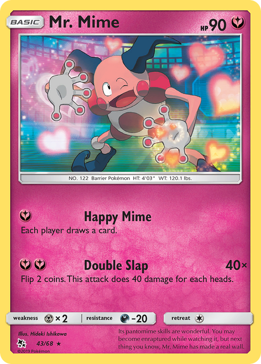 Mr. Mime 43/68 Rare | Hidden Fates | Pokemon Card