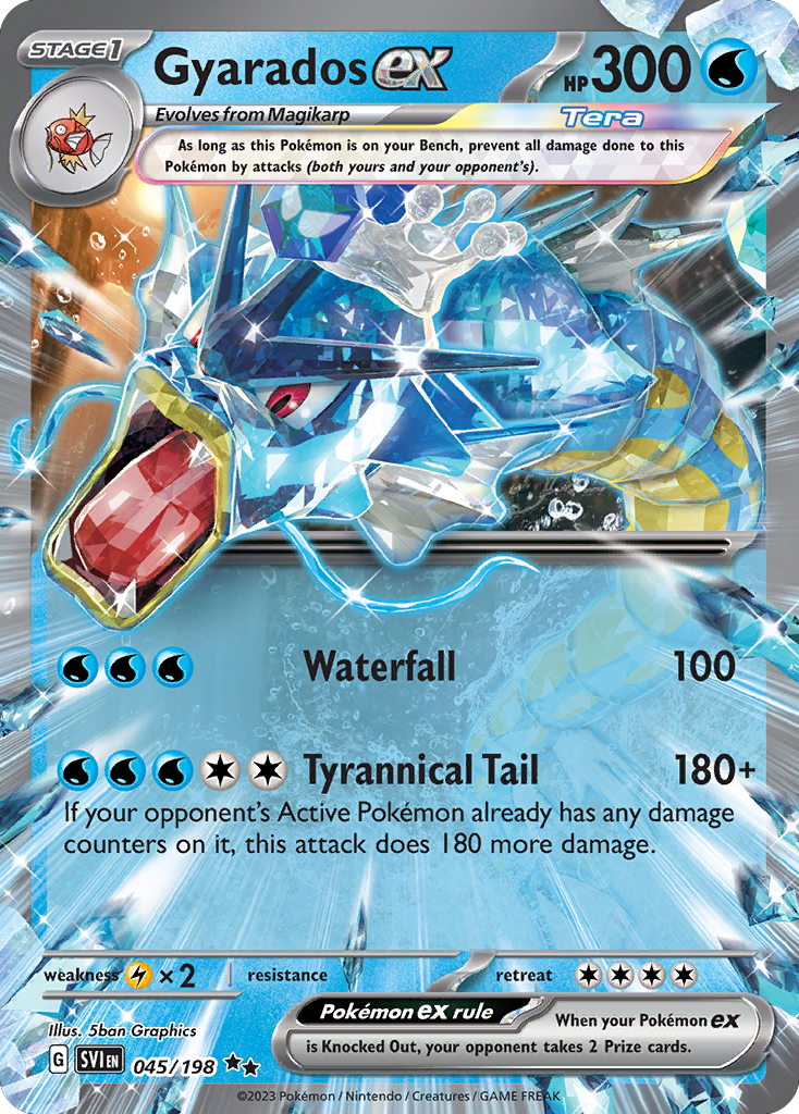 Gyarados ex 45/198 Double Rare | Scarlet & Violet | Pokemon Card