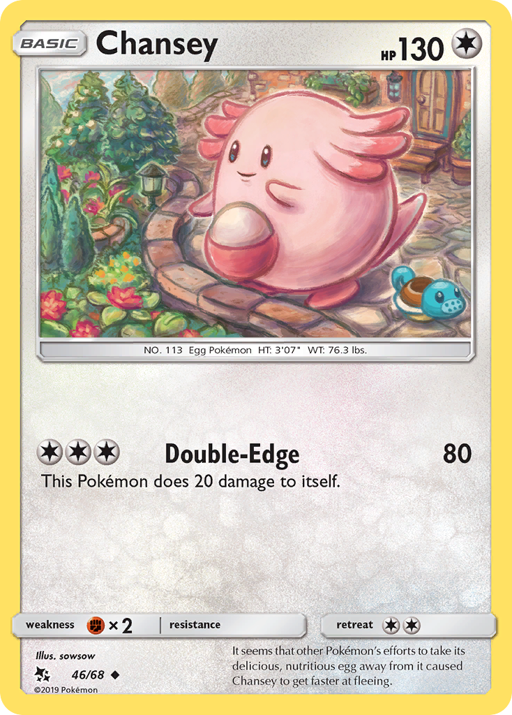 Chansey 46/68 Uncommon | Hidden Fates | Pokemon Card – Brickheads