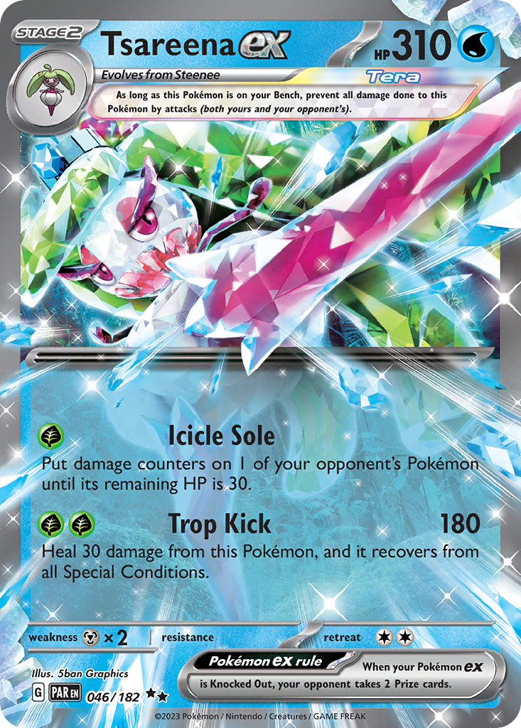 Tsareena ex 46/182 Double Rare | Paradox Rift | Pokemon Card