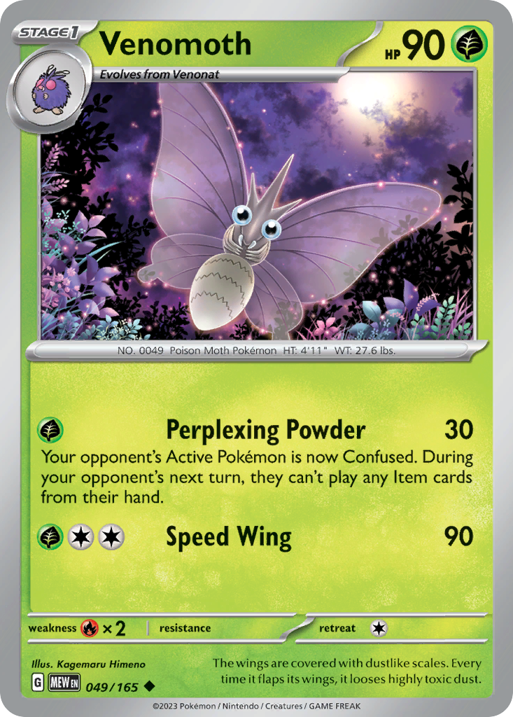 Buy Venomoth 049/165 Uncommon | 151 | Pokemon Card Australia Brickheads Collectables Buy Venomoth 049/165 Uncommon | 151 | Pokemon Card Australia Brickheads Collectables
