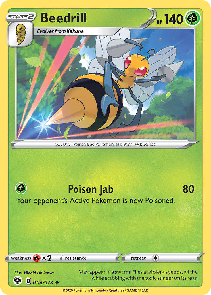 Beedrill 4/73 Uncommon | Champion's Path | Pokemon Card