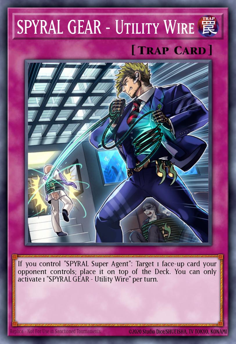 spyral cards yugioh SPYRAL GEAR Utility Wire - RATE-EN088 Super Rare