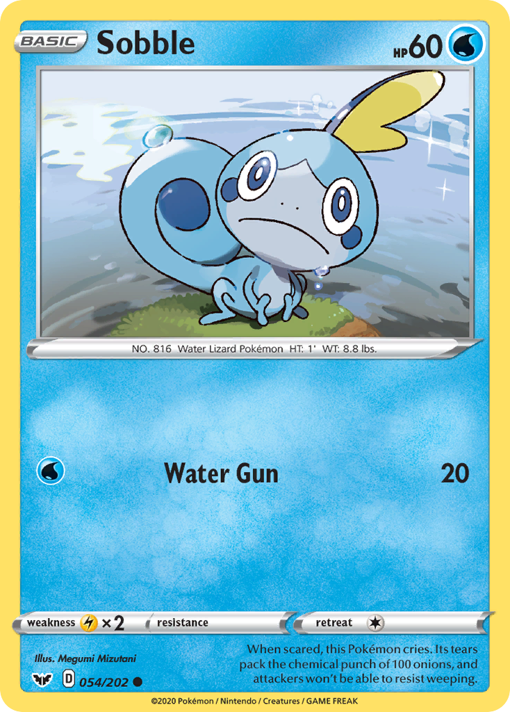 Sobble 54/202 Common | Sword & Shield | Pokemon Card