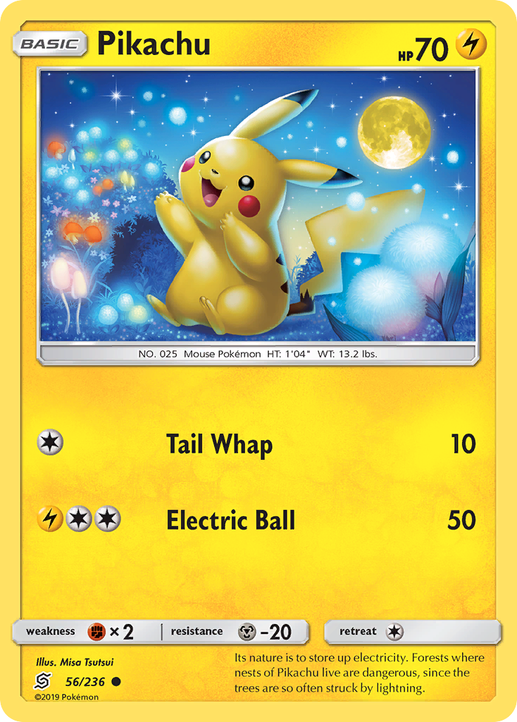Pikachu 56/236 Common | Unified Minds | Pokemon Card