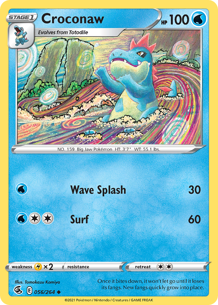 Croconaw 56/264 Uncommon | Fusion Strike | Pokemon Card – Brickheads  Collectables