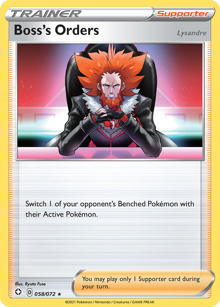 Boss's Orders 58/72 Rare | Shining Fates | Pokemon Card