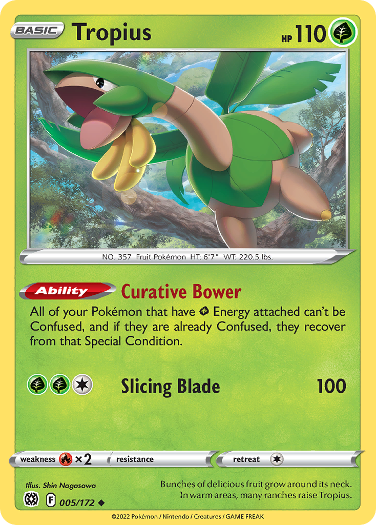 Tropius 5/172 Uncommon | Brilliant Stars | Pokemon Card