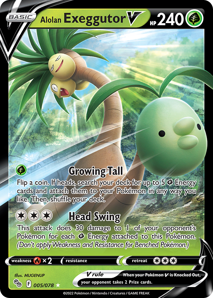 Buy Alolan Exeggutor V | Pokmon GO | Pokemon Card NZ Brickheads Collectables Buy Alolan Exeggutor V | Pokmon GO | Pokemon Card NZ Brickheads Collectables