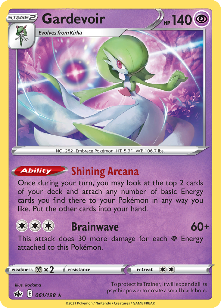 Gardevoir 61/198 Rare | Chilling Reign | Pokemon Card