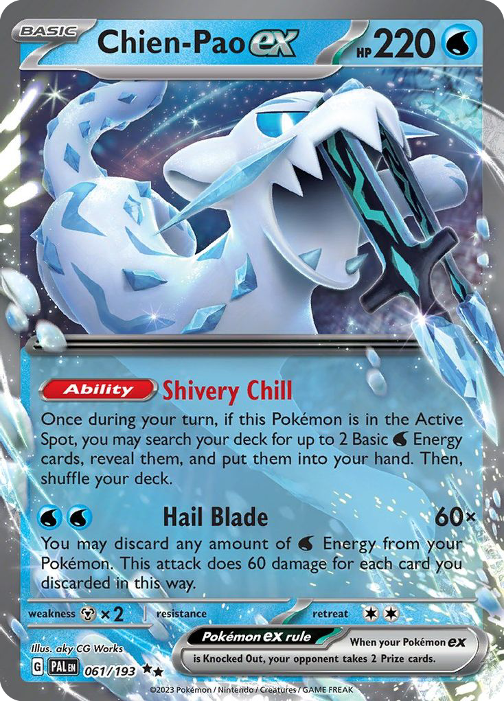 Chien-Pao ex 61/193 Double Rare | Paldea Evolved | Pokemon Card