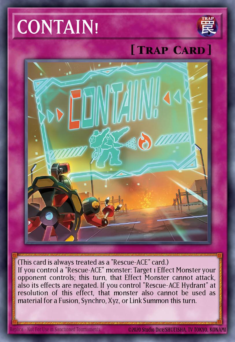 yugioh magic and trap cards CONTAIN! - AMDE-EN011 Rare