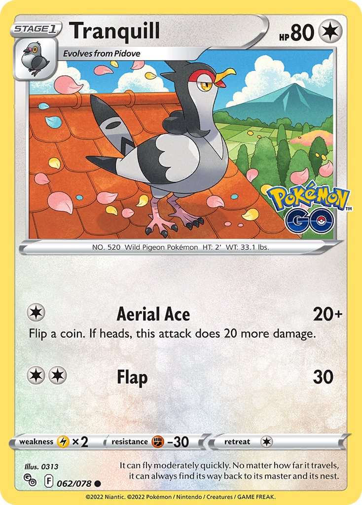 Buy Tranquill Common | Pokémon GO