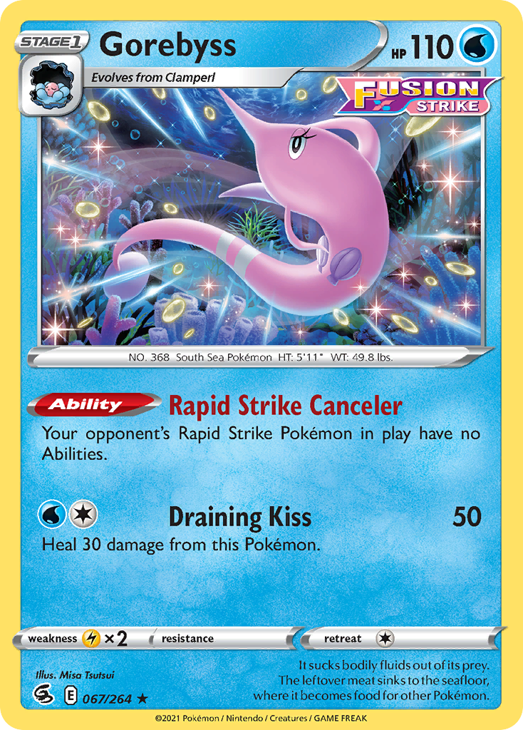Gorebyss 67/264 Rare | Fusion Strike | Pokemon Card – Brickheads