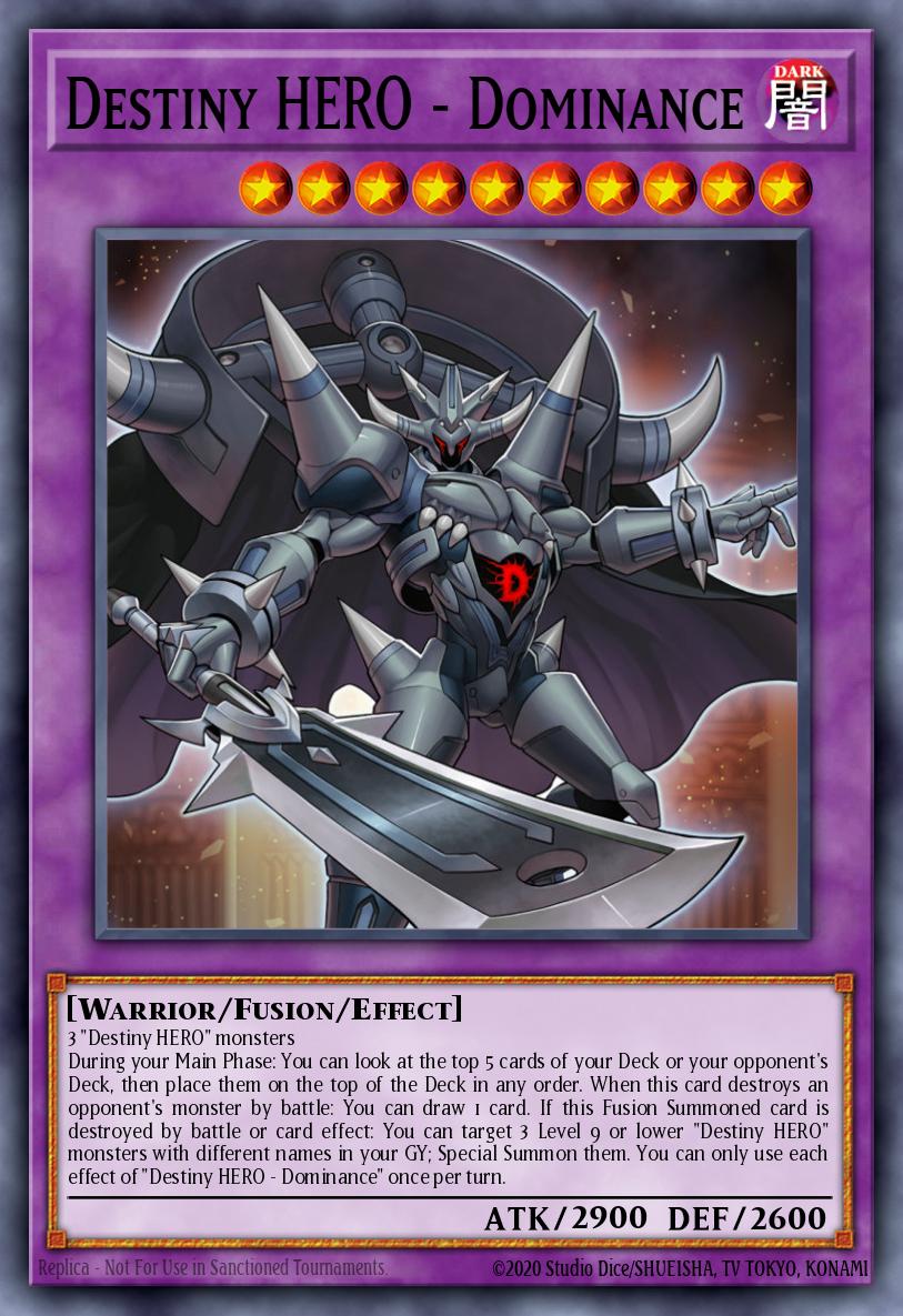 yugioh cards hero Destiny HERO - Dominance - DANE-EN031 Super Rare