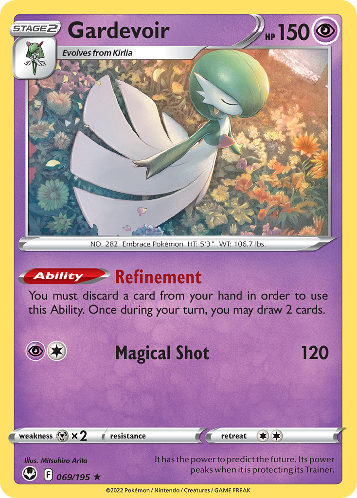 Gardevoir 69/195 Rare | Silver Tempest | Pokemon Card