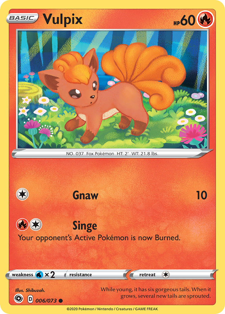 Vulpix 6/73 Common | Champion's Path | Pokemon Card