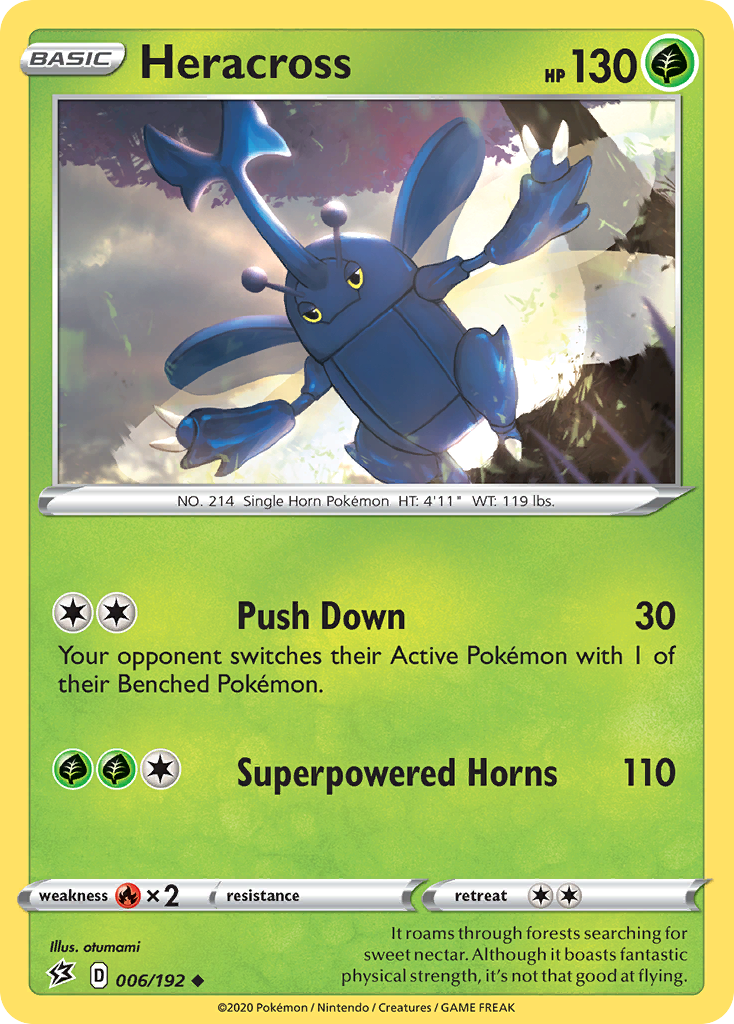 Heracross 6/192 Uncommon | Rebel Clash | Pokemon Card