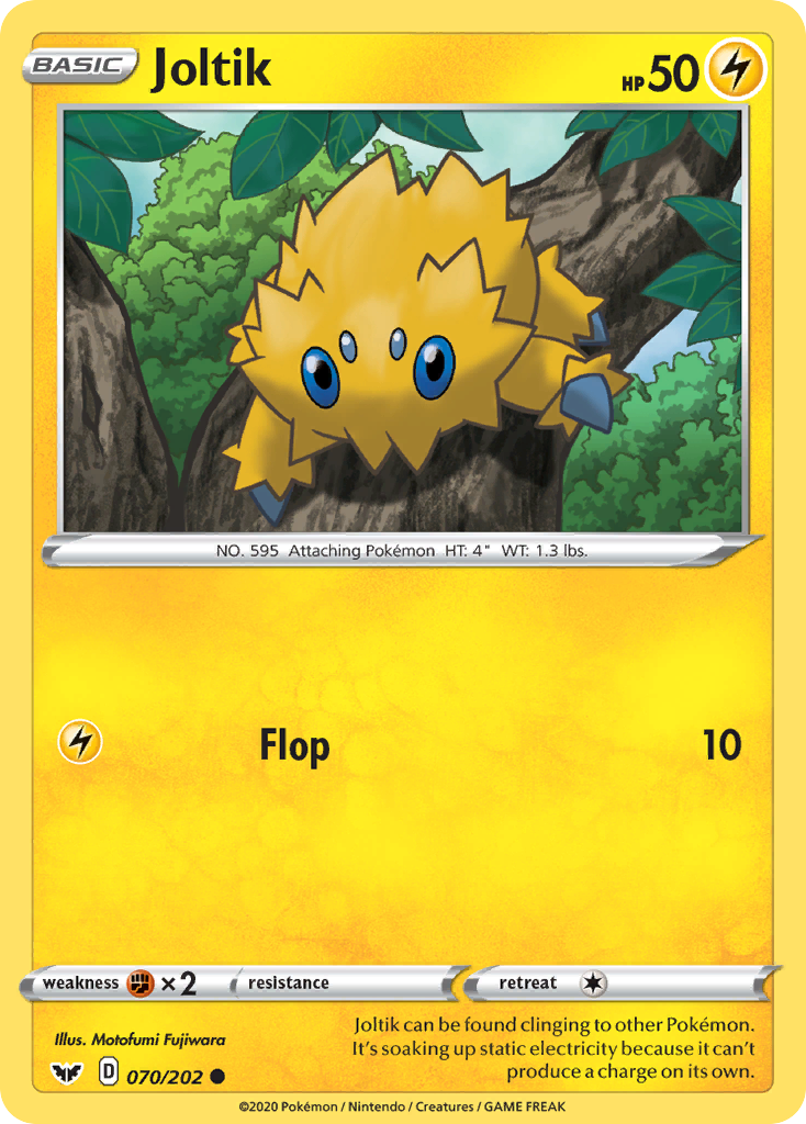 Joltik 70/202 Common | Sword & Shield | Pokemon Card