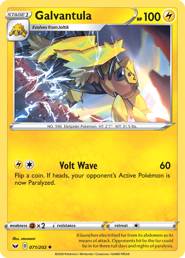 Galvantula 71/202 Uncommon | Sword & Shield | Pokemon Card