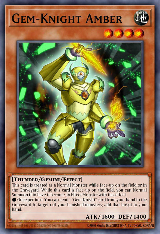 Gem-Knight Amber - HA06-EN033 Super Rare | Yu-Gi-Oh! Card