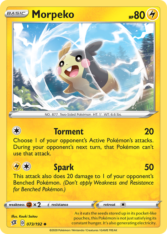 Morpeko 73/192 Uncommon | Rebel Clash | Pokemon Card