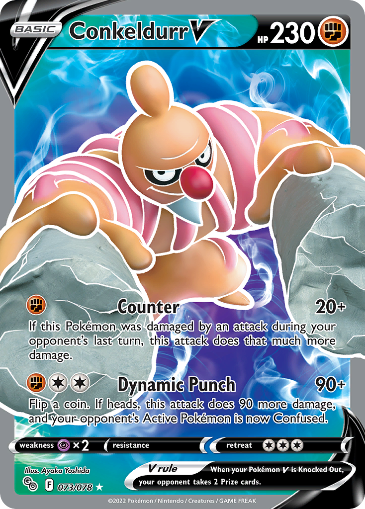 Conkeldurr V 73/78 Rare Ultra | Pokémon GO | Pokemon Card