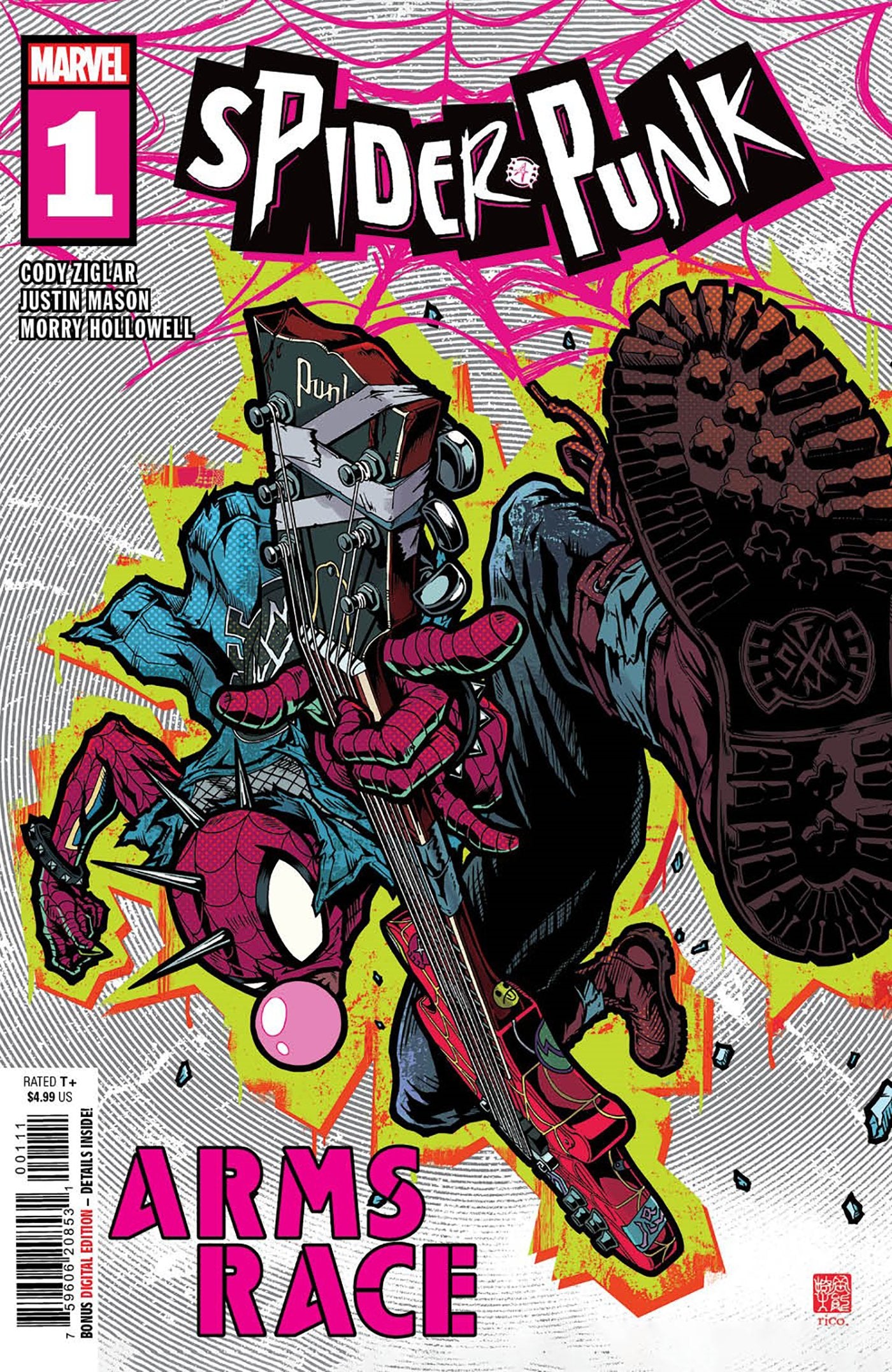 Spider-Punk: Arms Race #1 Tbd Artist 2nd Printing Variant | Standard | Marvel Comics | NEW Comic Book