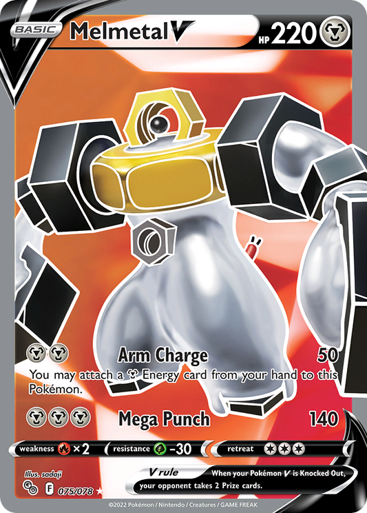 Melmetal V 75/78 Rare Ultra | Pokémon GO | Pokemon Card