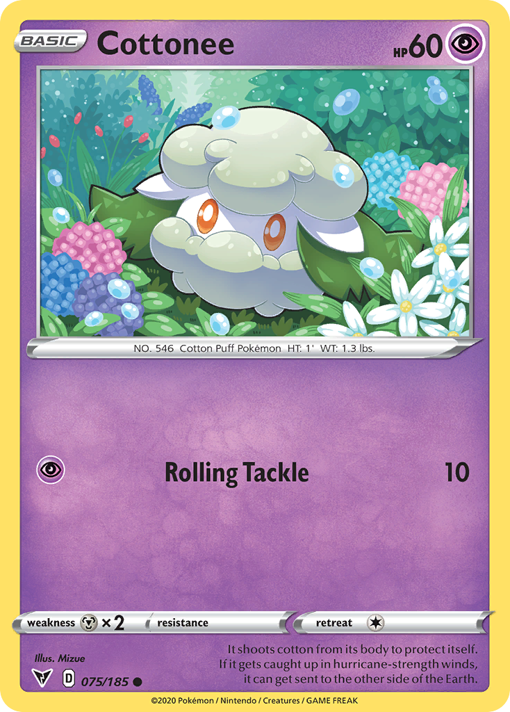 ポケモン - cotton Cottonee 75/185 Common | Vivid Voltage | Pokemon Card