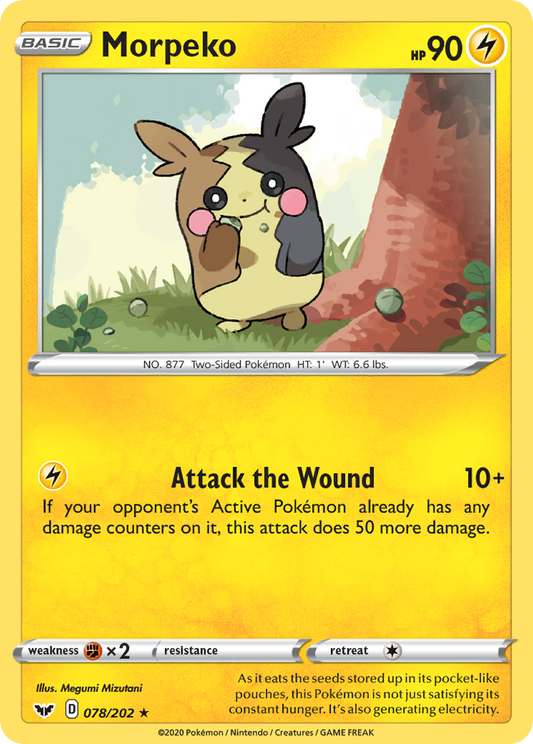 Morpeko 78/202 Rare | Sword & Shield | Pokemon Card