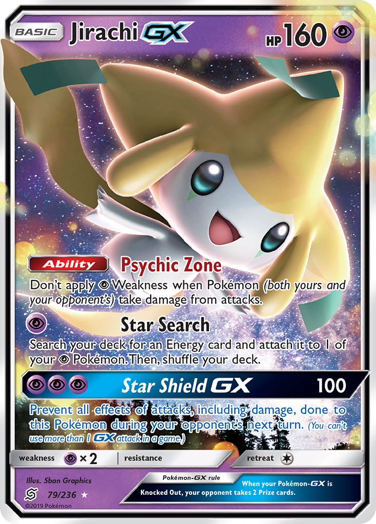 Jirachi-GX 79/236 Rare Holo GX | Unified Minds | Pokemon Card