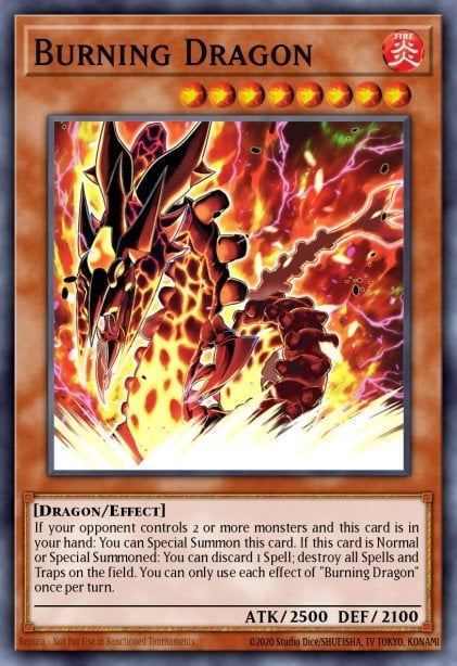 good dragon cards yugioh Burning Dragon - AGOV-EN094 Super Rare