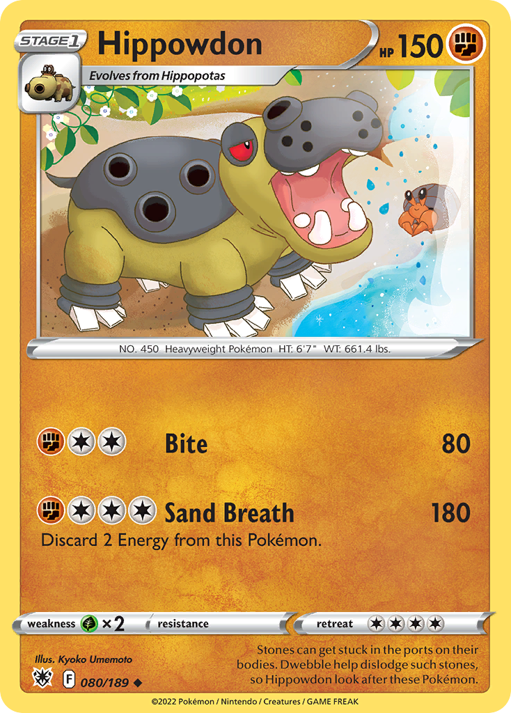 Hippowdon 80/189 Uncommon | Astral Radiance | Pokemon Card
